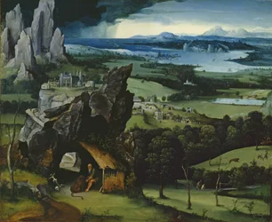 Landschaft mit dem heiligen Hieronymus