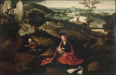 Die Rast auf der Flucht nach Ägypten