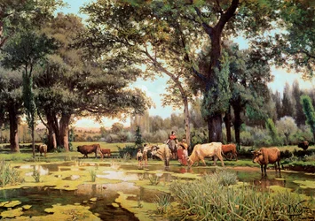 „Sommer“. (1843-1894). Jahre 1880. Barcelona. Nationales Kunstmuseum von Katalonien