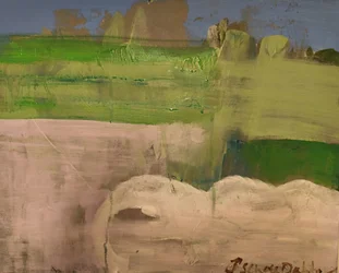 Weicher grüner Horizont