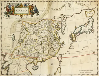Karte von China, aus "Atlas Maior Sive Cosmographia Blaviana", 1662