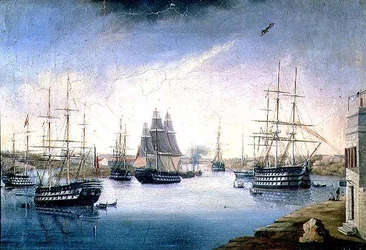 Puerto de Mahon mit Schiffen