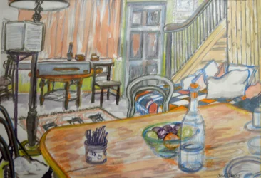 Clare Lises Musikstudio (Gouache)