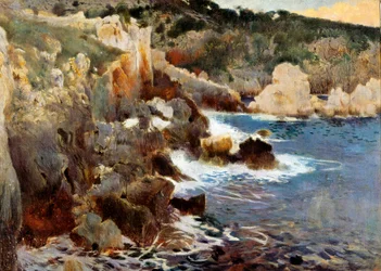 Verzauberte Bucht (Mallorca, Mallorca). Gemälde von Joaquim Mir i Trinxet (1873-1940), ca. 1901. Barcelona, Nationales Kunstmuseum von Katalonien.