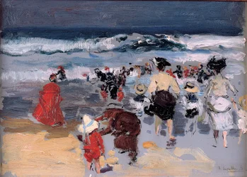 Strand von Biarritz, 1906