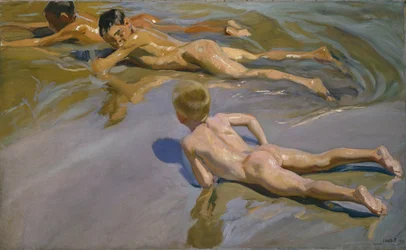 Jungen am Strand, 1909