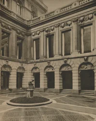 Hof der Drapers Hall in der Throgmorton Street, ca. 1935