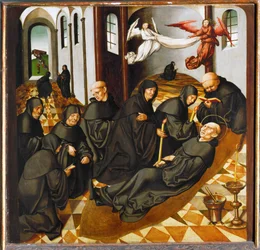 Tod des Heiligen Bernhard von Clairvaux