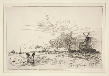 Holländischer Kanal, nahe Rotterdam (Winter)