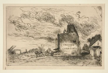 Abrissarbeiten in der Rue des Francs-Bourgeois Saint-Marcel
