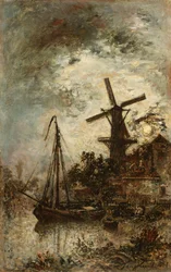 Mühle am Ufer der Vilet