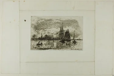 Sonnenuntergang, Hafen von Antwerpen