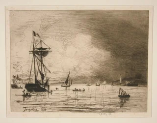 Ausfahrt aus dem Hafen von Honfleur
