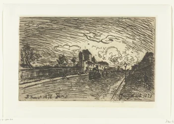 Ausgang des Krankenhauses Cochin (Faubourg Saint-Jacques, Paris)