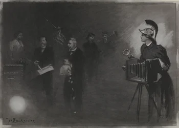 Entwurf für Illustration in De Amsterdammer: Die Thronrede, 24. Sept. 1905