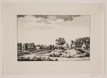 Weg durch ein Dorf