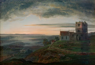 Die Kirchenruine von Avaldsnes auf Karmoey