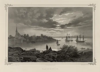 Illustration aus dem Buch Norge fremstillet i Tegninger von P.Chr. Asbjørnsen, veröffentlicht von Chr. Tønsberg (Norwegen, 1848)