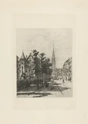 Ansicht der Vondelstraat in Amsterdam