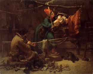 In einem Zelt eines Lappen, 1857