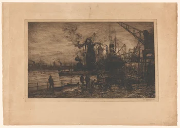 Blick auf den Hafen von Rotterdam