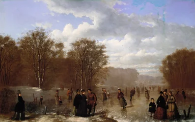 Schlittschuhlaufen auf dem Wissahickon, 1875
