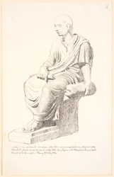 Studie nach einer Figur eines sitzenden Mannes