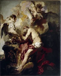 Die Vision des Heiligen Hieronymus (Öl auf Leinwand)