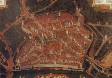 Ansicht der Stadt Wangen (Allgäu); Rathaus Wangen