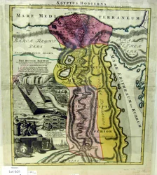 Aegyptus Hodierna, Karte von Ägypten, ca. 1720
