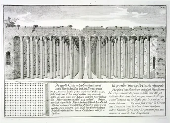Zisterne unter dem Hippodrom, Konstantinopel, Türkei, aus 