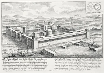 Palast des Diokletian (245-313), Split, Jugoslawien, aus 