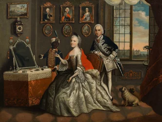 Georg Wilhelm von Hessen-Darmstadt und seine Schwester Caroline Louise