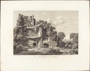 Überreste der Bibliothek in der Villa Adriana