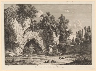 Überrest des Theaters in Albano