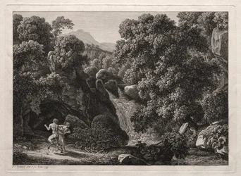 Heroische Landschaft: Der Satyr und die Nymphe