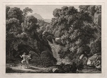 Heroische Landschaft: Der Satyr und die Nymphe, 1799