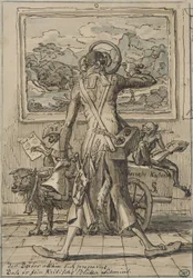 J C Reinhart Karikatur Ludwig Schorn 1833