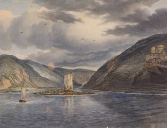 J C Reinhart Mäuseturm Ehrenfels 1787