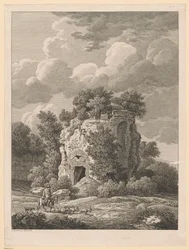 Landschaft - Grabmal in Falerium, einer etruskischen Stadt