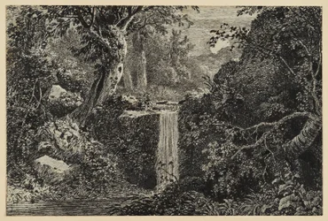 Wasserfall im Wald