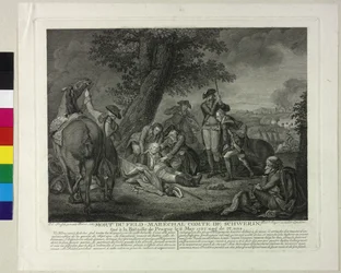 Tod des Markgrafen Kurt Christoph von Schwerin während der Schlacht bei Prag 1757