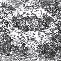 Ein großes Mahl in Deutschland, Detail des Weinservices (unten rechts), graviert von Christian Engelbrecht & Johann Andreas Pfeffel