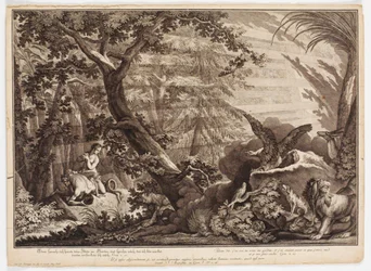 Adam und Eva entdecken, dass sie nackt sind