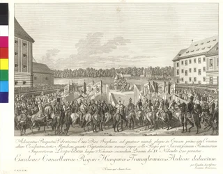 Krönung Kaiser Leopolds II. zum König von Ungarn am 15. November 1790 in Bratislava