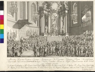 Krönung Kaiser Leopolds II. zum König von Ungarn in Pressburg am 15. November 1790