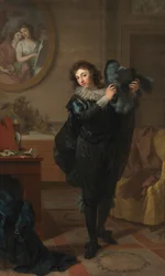 Herr Chatelain (?) in Kostümierung