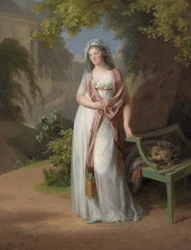 Porträt der Markgräfin Luise von Anhalt-Dessau (Anhalt Dessau) (1750-1811) (Louise von Brandenburg-Schwedt)