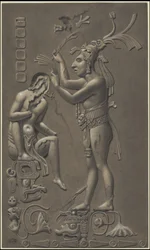 Eine Sammlung von Waldecks Originalkunstwerken aus Mesoamerika, Box 4 von 22