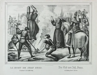 Der Tod von Jan Hus in Konstanz, Mitte des 19. Jahrhunderts